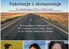 Poziv na predavanje "Putovanja i obrazovanje"